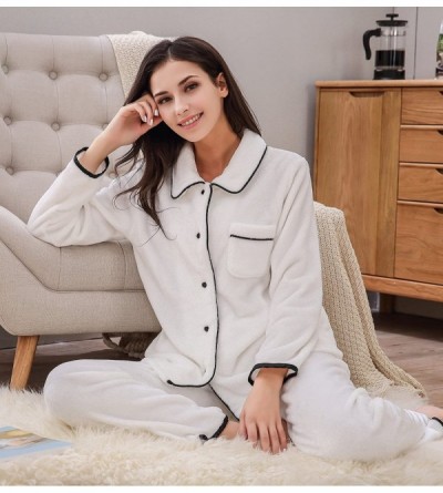 Tops Women's Soft and Warm Fleece Two-Piece Set Size RHW2773 - (Rhw2822) White - CX185DS3M3W $17.65