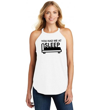 Tops Ladies You Had Me at Sleep Rocker - White - CN18XEE04ZO $14.01