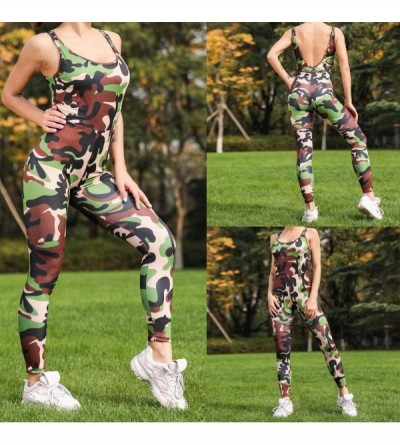 Thermal Underwear Fashion Women's Summer Playsuit Bodycon Party Jumpsuit Romper Trousers - Camouflage - C918S84SR0N $21.27