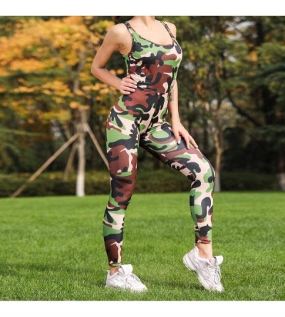 Thermal Underwear Fashion Women's Summer Playsuit Bodycon Party Jumpsuit Romper Trousers - Camouflage - C918S84SR0N $21.27