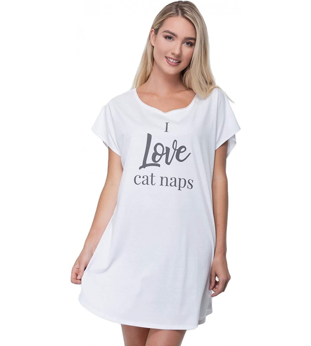 Tops Sleep Tee - I Love Cat Naps - CK1926TQQCM $45.89