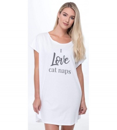 Tops Sleep Tee - I Love Cat Naps - CK1926TQQCM $45.89