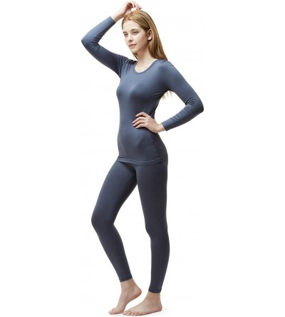 Thermal Underwear Women's Thermal Underwear Set- Soft Fleece Lined Long Johns- Winter Warm Base Layer Top & Bottom - Thermal ...