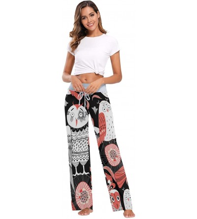 Bottoms Women's Fashion Yoga Pants Palazzo Casual Print Wide Leg Lounge Pants Comfy Casual Drawstring Long Pajama Pants - Pat...