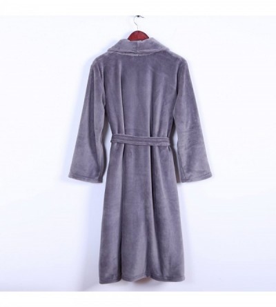 Robes The Original Serasoft Plush- Super Soft Lounge Robe with Pockets- Small/Medium- Smoke - Smoke - CD12OCXN1OI $35.56