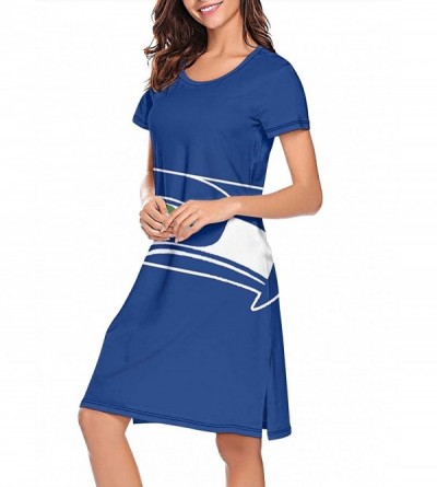 Nightgowns & Sleepshirts Sleep Shirts for Women Girls- Sleepwear Nightgowns Sleep Tee Print Sleep Dress - CK19CIY445D $27.49