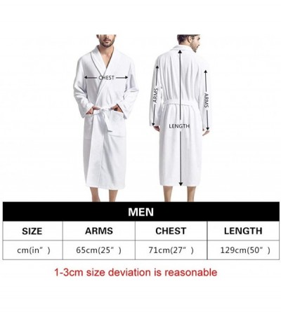 Robes Shawl Collar Robe Soft Cotton Kimono Bathrobe for Men Women Novelty Skull Pattern Warm Sleepwear Long Sleeve Skull 6 - ...