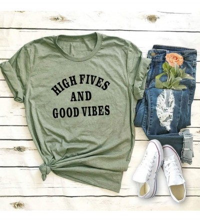 Thermal Underwear Letter Print Oversized Short Sleeve Women's Shirt - P-army Green - CJ1964583MM $15.52