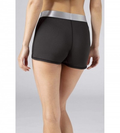 Bottoms Women's Boy Short- Cooling- Breathable- Ultra-Soft - Black - CT18W2QSESG $37.56