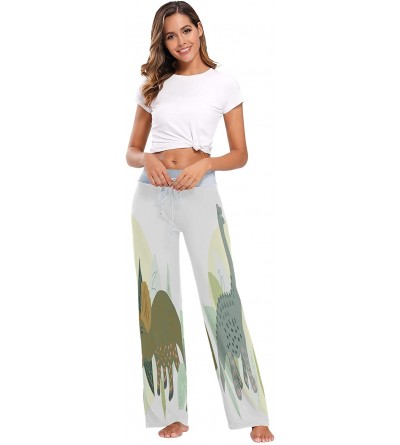 Bottoms Womens Pajama Lounge Pants Daffodils Blooming White Floral Flowers Wide Leg Casual Palazzo Pj Sleep Pants Girls - Ama...