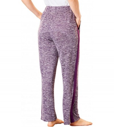 Bottoms Women's Plus Size Supersoft Lounge Pant Pajama Bottoms - Heather Charcoal Grey Marled (2402) - CB18EXEEGWN $31.11