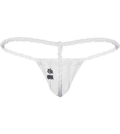 Men's Japanese Embroidery Bugle Pouch G-String Thong Sexy Sumo ...
