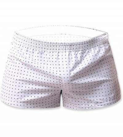 Boxers Men Shorts Underwear Underpant Sport Home Pants Breathe Casual Pants - White - CY12N1RL0S8 $8.56