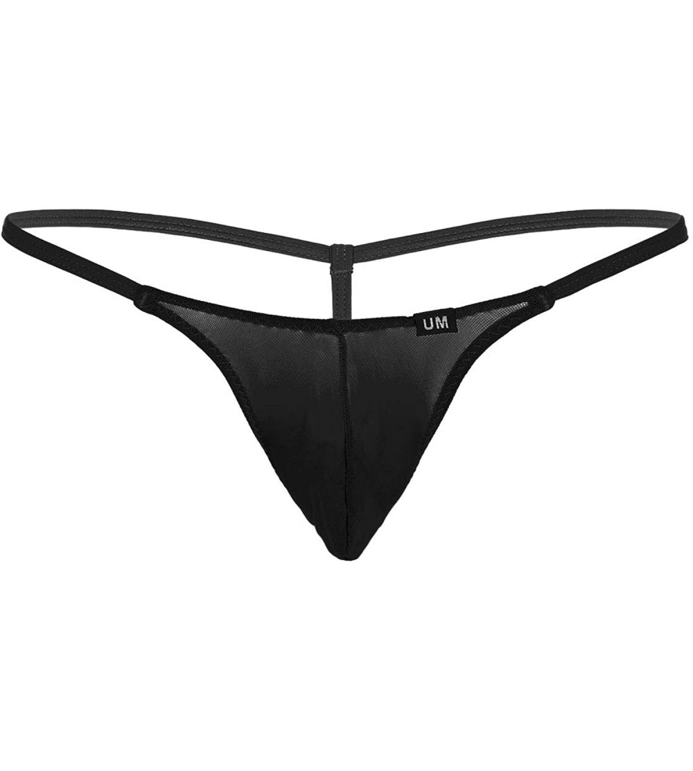 Mens See Through G-String Male Thong Jockstrap Briefs Underpants Pouch  Underwear