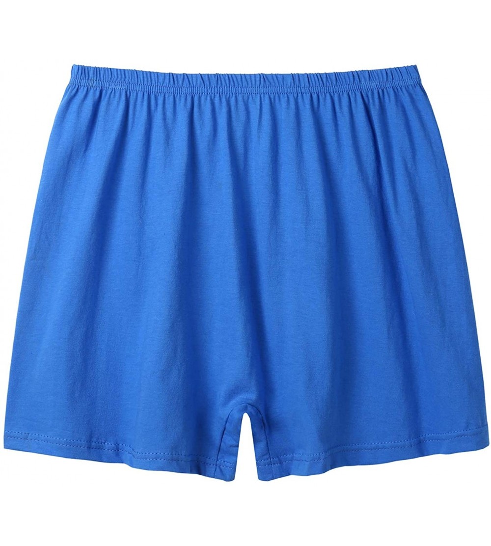 Boxer Briefs Men's Boxer Briefs- Cotton Shorts Briefs Trunks Style Underwear - 1-pack Sapphire Blue - C6196XO98C0 $12.23