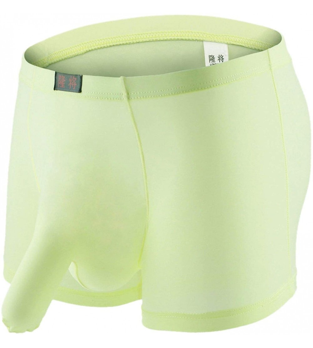 Men's Sexy Boxer Briefs Elephant Trunk Underwear Comfort Underpants Shorts  Lingerie Knickers - Green - C518Q0SKKUR