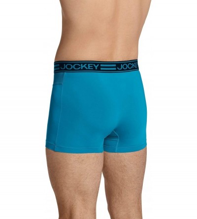 Trunks Men's Underwear Sport Cooling Mesh Performance Trunk - Turf Green - CA119NB4WAH $10.51