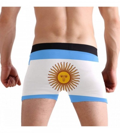Mens No Ride-up Underwear Cartoon Pizza Boxer Briefs - Argentina Flag -  CR18Y50CC6X