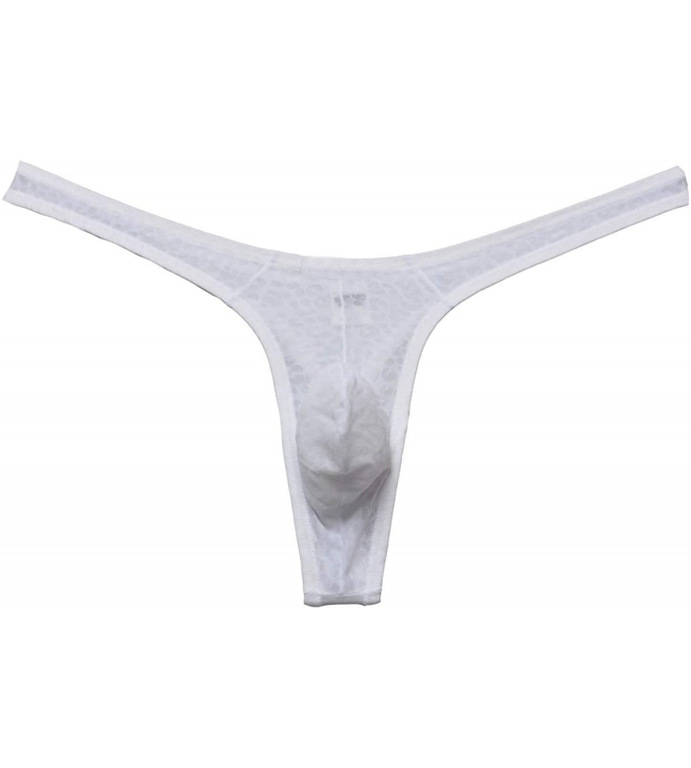 Sissy Pouch Panties Men's Silky lace Thong Underwear Briefs Bikini ...