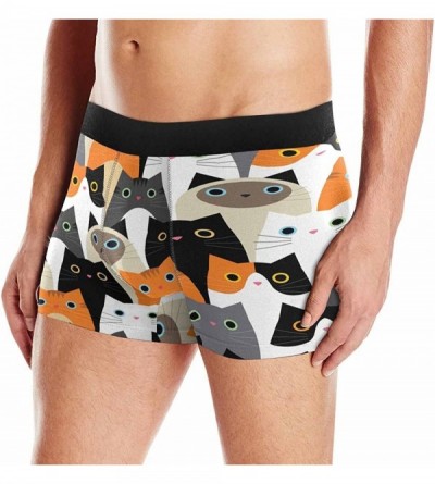 Boxer Briefs Custom Men's Boxer Briefs(XS-3XL) Black and White Dog Paw Prints- Puppy- Bone and Hearts - Multi 9 - CW18E8OX2D7...