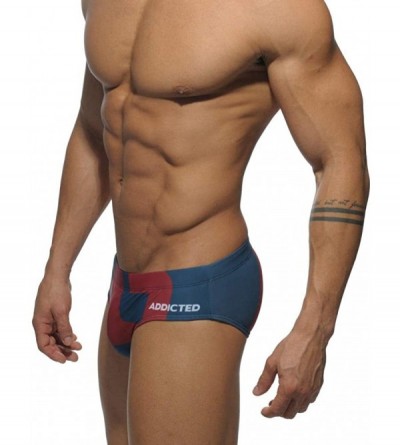 Briefs Men's Briefs Sexy Fashion Anti-Glare Printing Large Size Swimsuit Briefs - 19 - CS19DEHC5MY $18.65