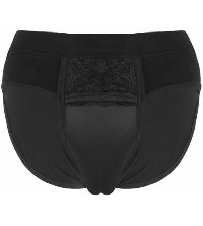 Men's Lace Thong Camel Toe Hiding Gaff Sissy Crossdress Bulge Pouch Panties  Briefs Underwear