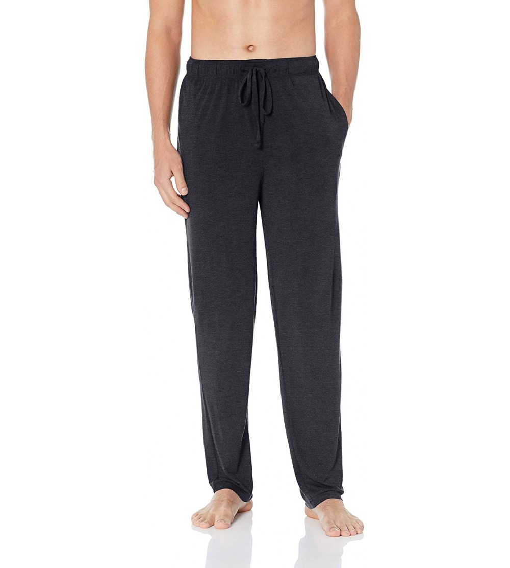 Sleep Bottoms Men's Signature Everlight Knit Sleep Pants - Charcoal Heather - C518HGL300D $15.83