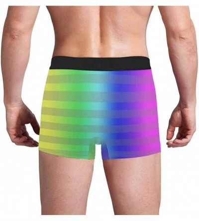 Briefs Personalized Face Men's Boxer Briefs Underwear Shorts Underpants with Photo Lip Kiss and Hug All Gray Stripe - Multi 3...