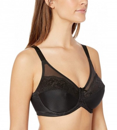 Bras Women's Ultimate Smoothing Minimizer Underwire Bra Bra - Black - CZ18OY9NI96 $18.66