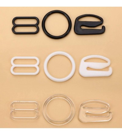 Accessories 250pcs Bra Lingerie Strap Clips O Shape Plastic Hook Slider Buckle Adjustable Bikini Fasteners Anti-Slip Bra Shou...