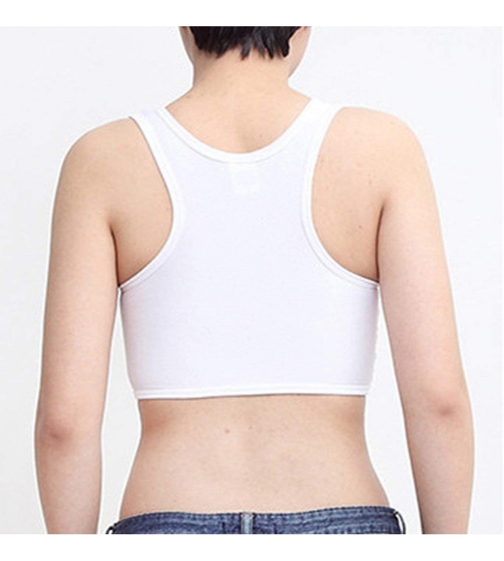 Tomboy Trans Les Chest Binder Super Flat Tank Top Sports Bra Lesbian  Underwear - White - CY198RIGCWL