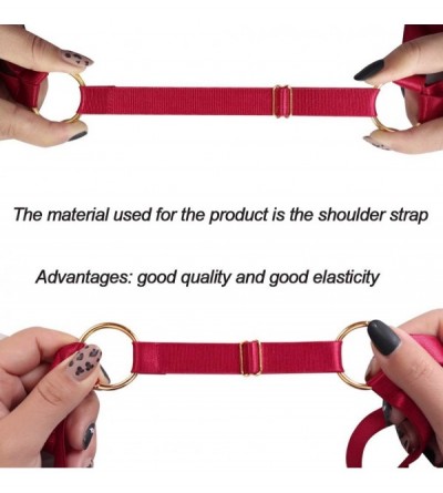 Accessories Women Full Body Harness Bralette Rave Punk Strap Hollow Out Waist Garter Belt - Wine Red - C4196M9M937 $26.46