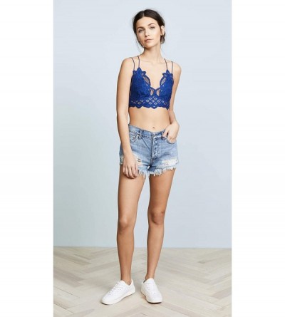 Bras Women's Adella Bralette - Blue - CJ18H3RO5M8 $34.09