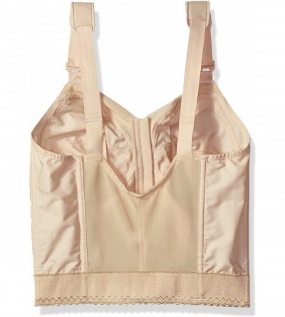 Bras Fully Women's Front Close Longline Bra 5107530 - Beige - CT17AZCSQTY $20.70