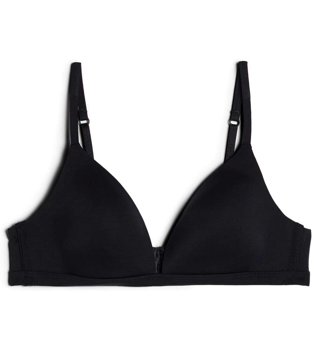 Bras Womens Tiziana Microfiber Triangle Bra - Black - 019 - Black - C717XSTG6CA $27.86